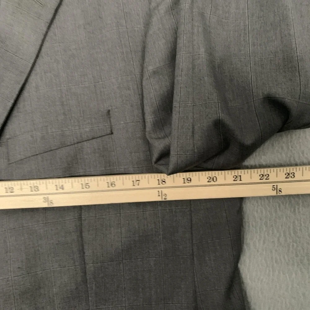 Ralph Lauren Blazer Wool Light Grey 2 Button‎ 42 Short Made Canada 90s NEW $495